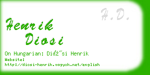 henrik diosi business card